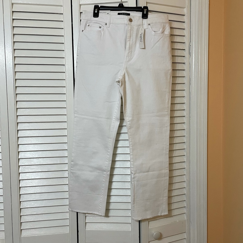 Ralph Lauren Straight leg white jeans